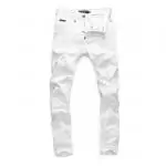 jeans slim philipp plein pour homme paris jean iconic coupe droite blanc